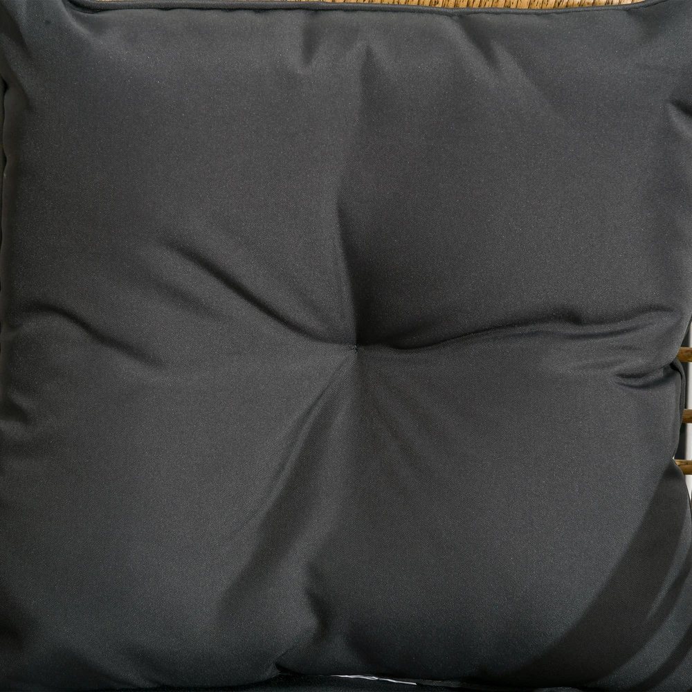 Lauko baldų komplektas Koduva 3 dalių bistro rinkinys, smėlio ir tamsiai pilka, 62 x 65 x 78 cm