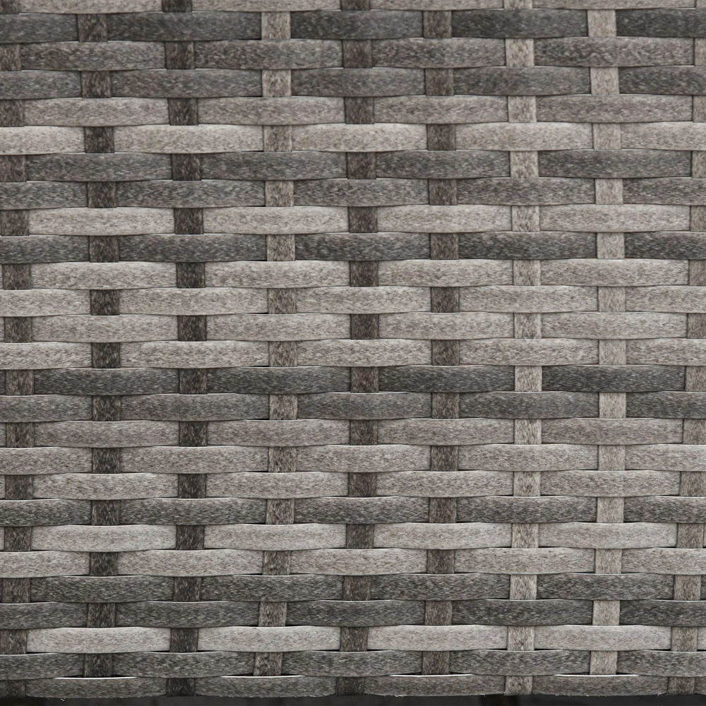 Aosom 3 vietų sodo sofa su pagalvėlėmis, pilka, 173 x 68 x 78 cm