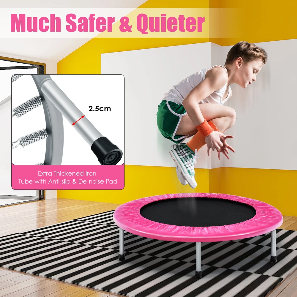Promotion 38" Sulankstomas Mini Batutas Rožinis
