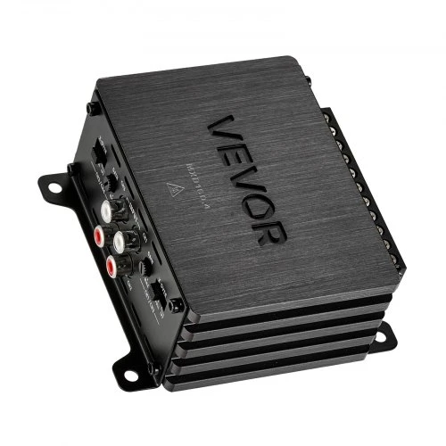 VEVOR 4 kanalų automobilinis garso stiprintuvas MXD160.4, titano pilkas, 11 x 11 x 5 cm