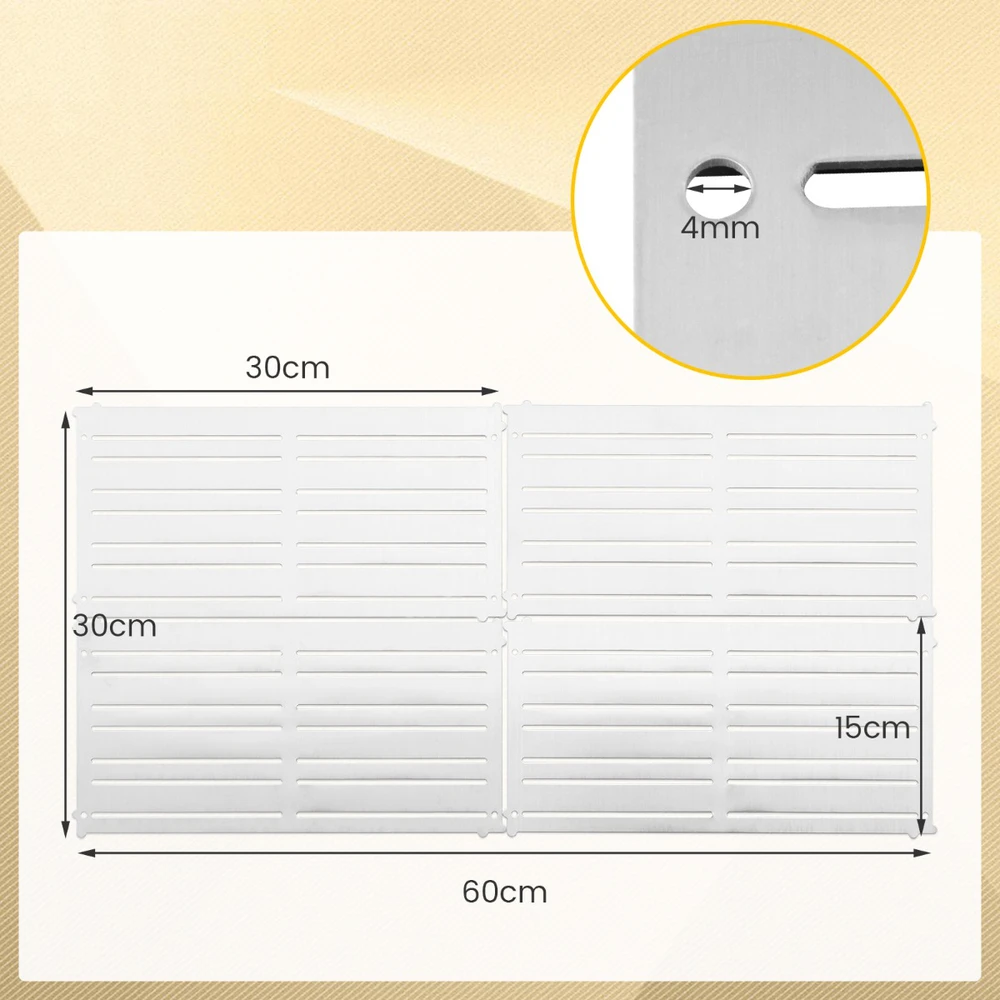 Promotion 4 Magnetiniai Įrankių Laikikliai 60x30cm Sidabriniai