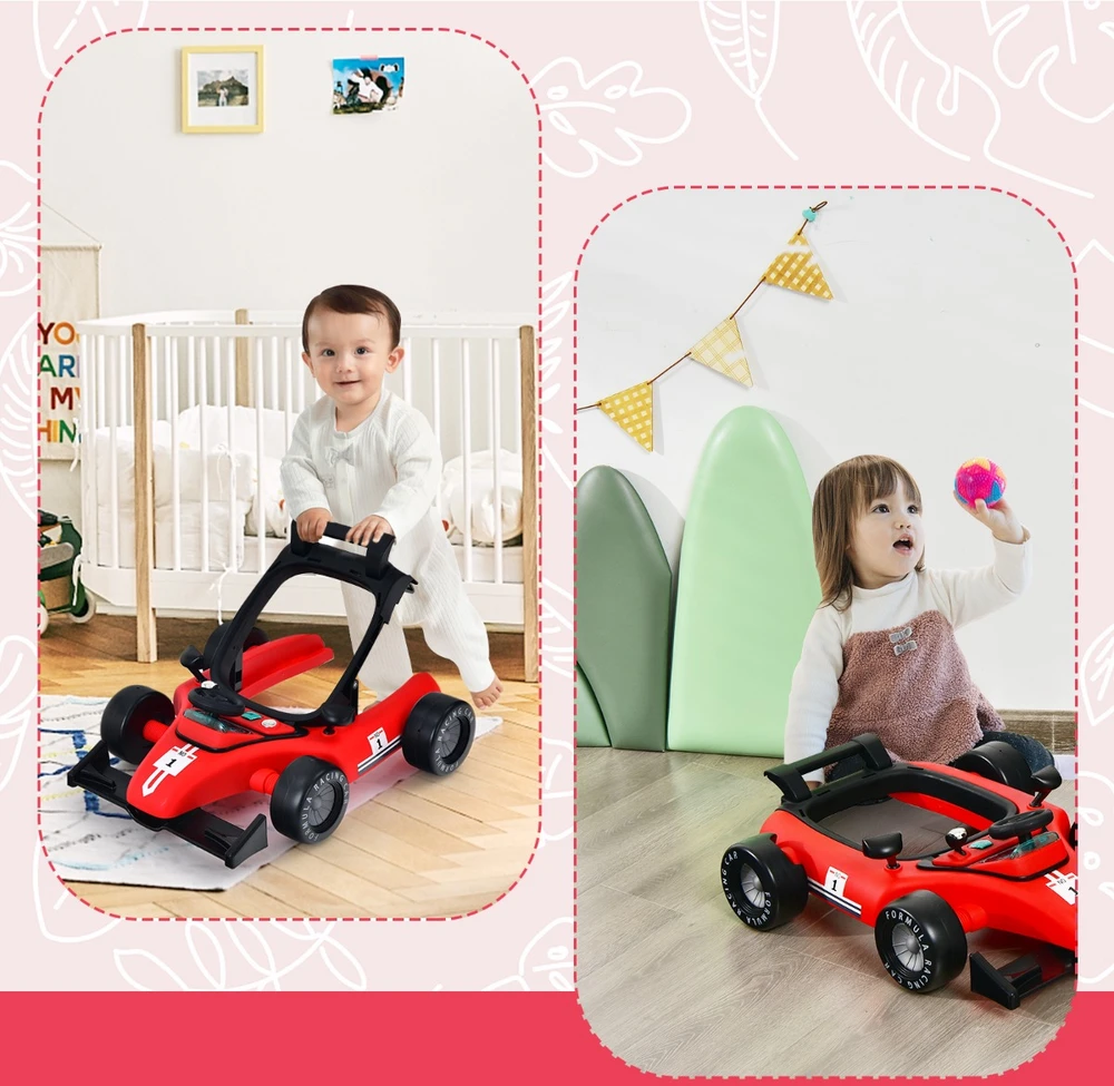 Promotion 4in1 sulankstomas vaikštynė raudona