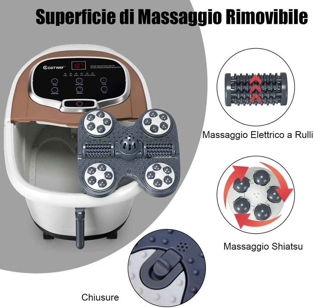 Promotion 500 W infraraudonųjų spindulių shiatsu pėdų masažuoklis