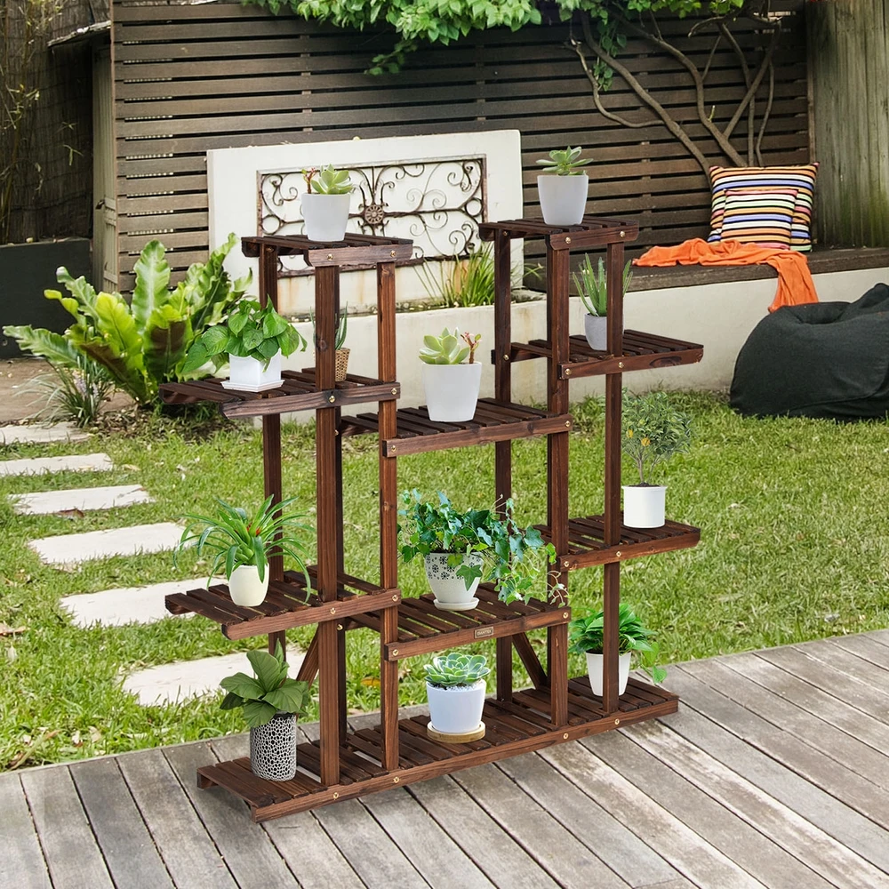 Promotion 6 aukštų medinis gėlių stovas RTGT3517