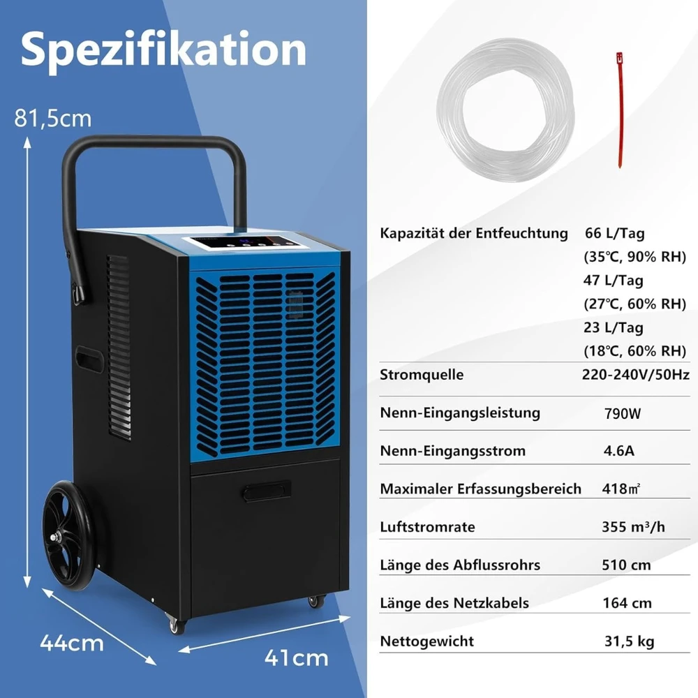 Promotion 66L/dien drėgmės surinktuvas su laikmačiu ir automatinio atitirpinimo funkcija