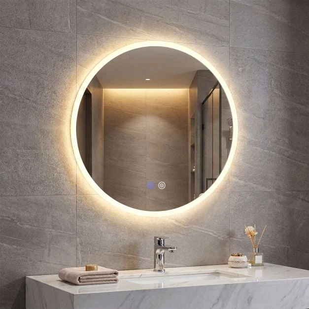 Promotion 70 cm apvalus LED vonios veidrodis
