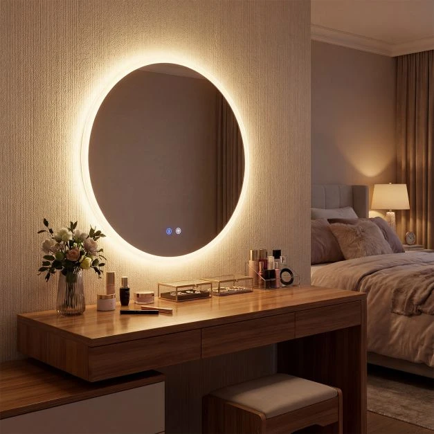 Promotion 70 cm apvalus LED vonios veidrodis