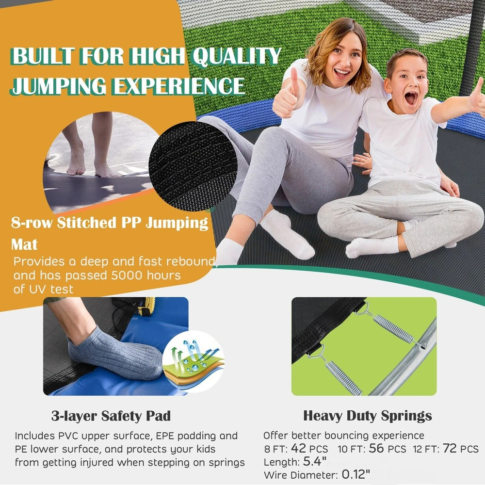 Promotion 8/10 pėdų batutas su krepšinio lankų