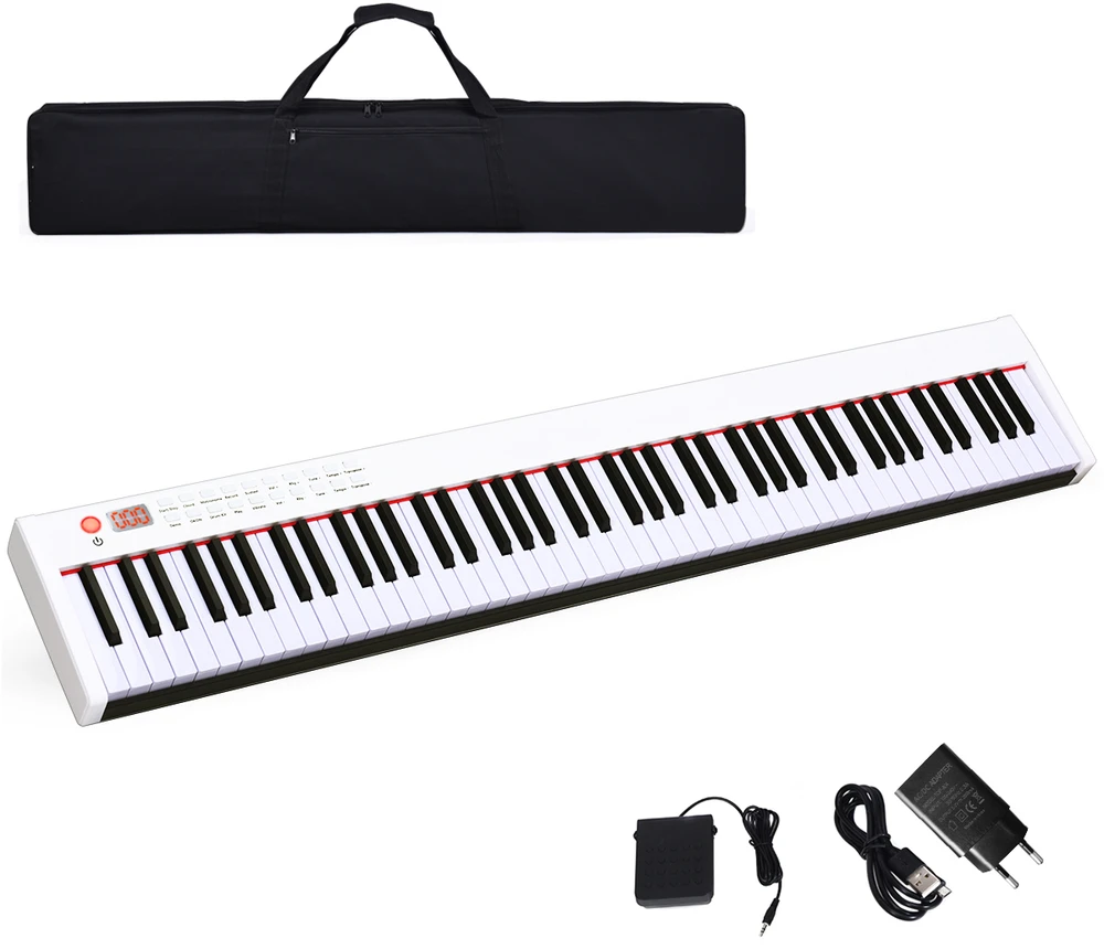Promotion 88 klavišų skaitmeninis pianinas baltas