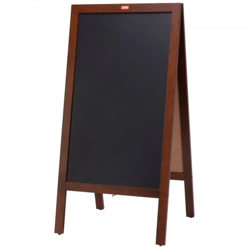 Koduva A formos kreidinė lenta VEVOR TSB-2040, dvipusė, ruda, 51 x 102 cm