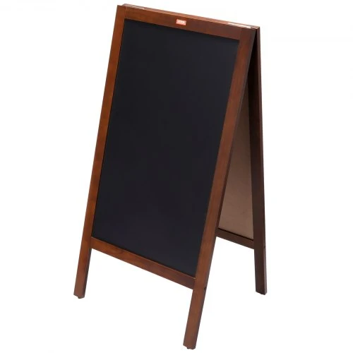 Koduva A formos kreidinė lenta VEVOR TSB-2040, dvipusė, ruda, 51 x 102 cm