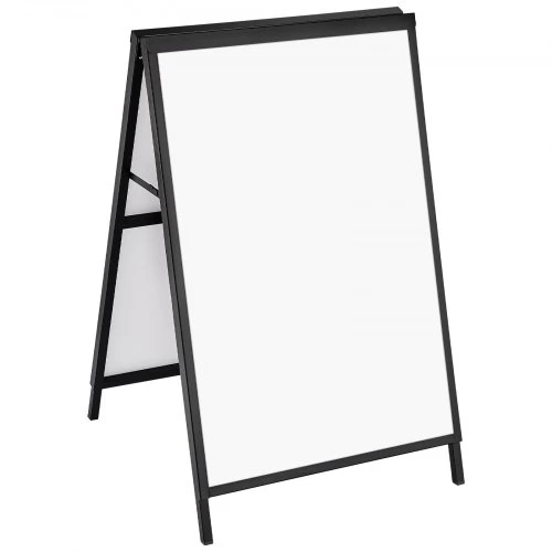 VEVOR A formos šaligatvio reklaminis stendas HS-H36, dvipusis, plieno, 61 x 91 cm