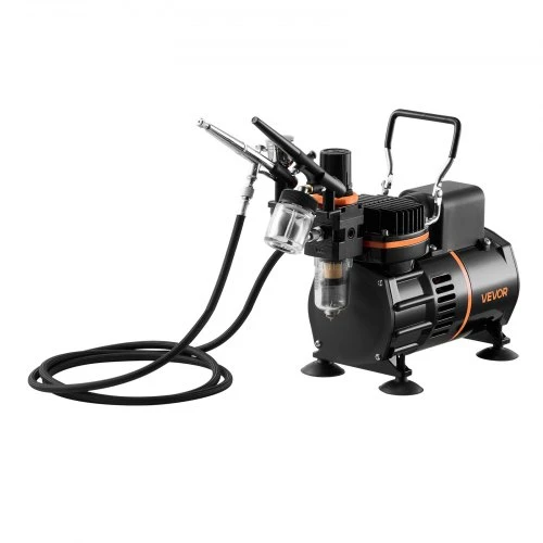 VEVOR Aerografo rinkinys su kompresoriumi TC-20, 120 W, 3 vnt.