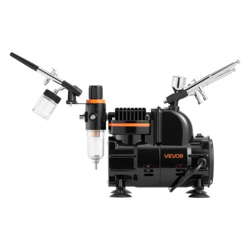 VEVOR Aerografo rinkinys TC-80 su kompresoriumi, 120 W, 3 vnt.