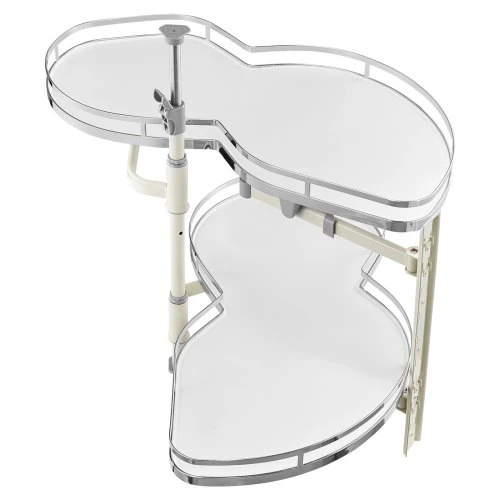 VEVOR Aklos kampinės spintelės ištraukiamas organizeris DG-668R, dešinysis atidarymas, 2 lygių, 85 x 49 x 78 cm