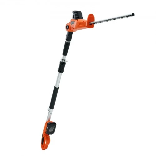 VEVOR Akumuliatorinės gyvatvorių žirklės ET1611, 20 V, teleskopinės, 46 cm ašmenys