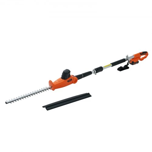 VEVOR Akumuliatorinės gyvatvorių žirklės ET1611, 20 V, teleskopinės, 46 cm ašmenys