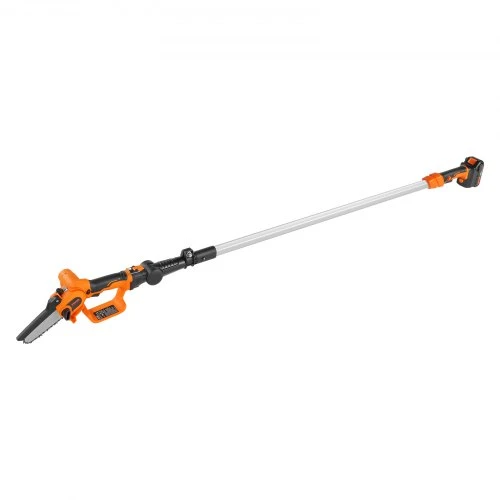 Koduva Akumuliatorinis teleskopinis genėtuvas ir mini grandininis pjūklas VEVOR ET2008, 20V 2Ah, 108-243 cm, 12,7 cm pjovimo storis