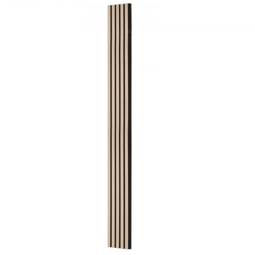 Koduva Akustinės sienų lamelių plokštės VEVOR, MDF, sidabro medžio spalva, 240 x 20 cm, 4 vnt.