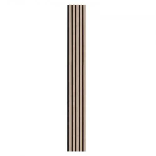 Koduva Akustinės sienų lamelių plokštės VEVOR, MDF, sidabro medžio spalva, 240 x 20 cm, 4 vnt.