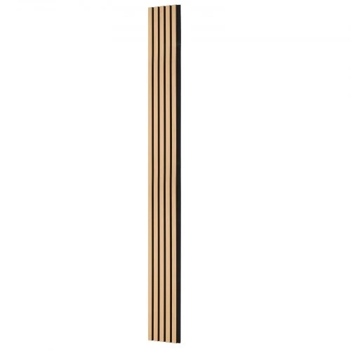 VEVOR Akustinės sienų plokštės su lentelėmis, MDF, šviesus ąžuolas, 240 x 20 x 2,1 cm, 4 vnt.