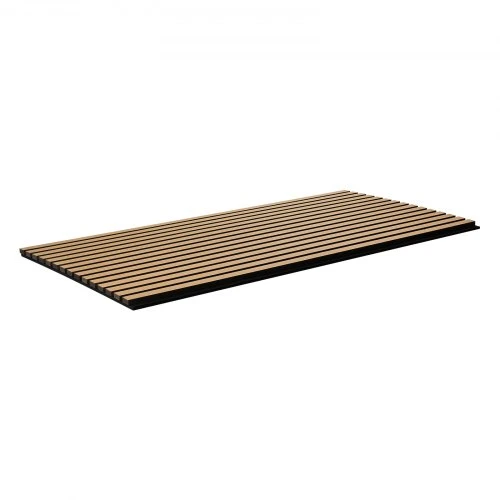 Koduva Akustinės sienų plokštės su lentjuostėmis VEVOR, MDF, šviesus ąžuolas, 120 x 60 cm, 4 vnt.