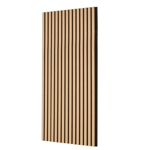 Koduva Akustinės sienų plokštės su lentjuostėmis VEVOR, MDF, šviesus ąžuolas, 120 x 60 cm, 4 vnt.