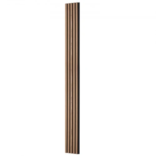 VEVOR Akustinės sienų plokštės su lentjuostėmis, MDF, riešuto spalvos, 4 vnt., 240 x 20 x 2,1 cm