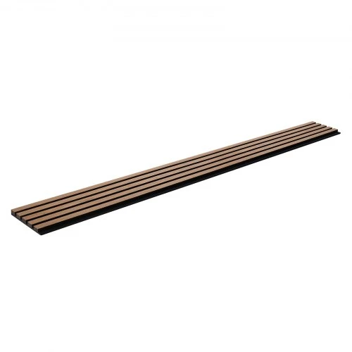 VEVOR Akustinės sienų plokštės su lentjuostėmis, MDF, riešuto spalvos, 4 vnt., 240 x 20 x 2,1 cm