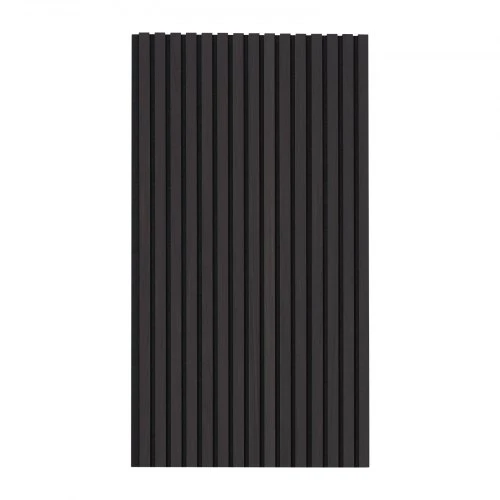 Koduva Akustinės sienų plokštės su lentjuostėmis VEVOR, MDF, juodas ąžuolas, 120 x 60 x 2,1 cm, 4 vnt.