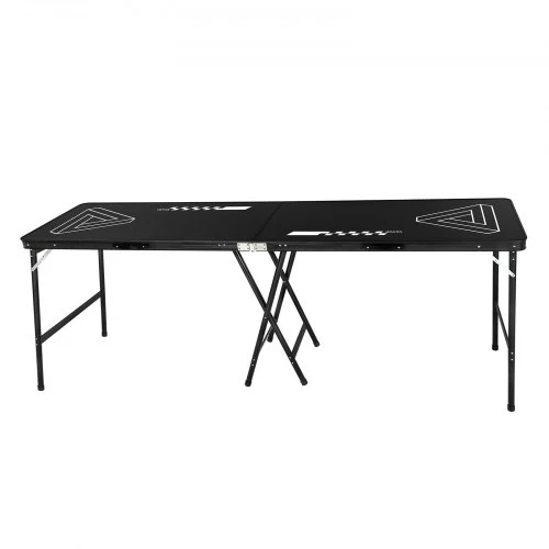 Koduva Alaus teniso stalas VEVOR, sulankstomas, su 6 kamuoliukais, juodas, 240 x 60 x 90 cm