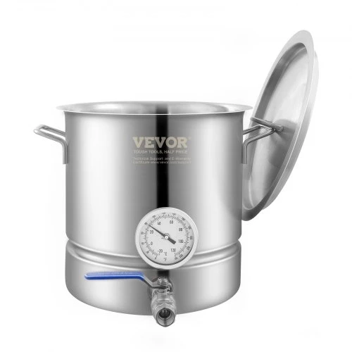 Koduva Alaus virimo puodas VEVOR P2829, nerūdijantis plienas, 18,9 l, 28 x 29 cm