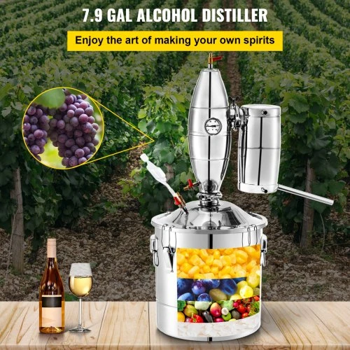 Koduva Alkoholio distiliatorius VEVOR, 30 l, nerūdijantis plienas