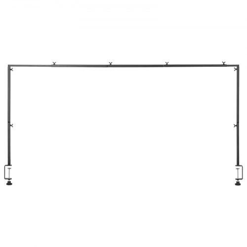Koduva Ant stalo montuojamas strypo stovas VEVOR su spaustukais, metalinis, juodas, reguliuojamas 33-107 cm / 71-249 cm