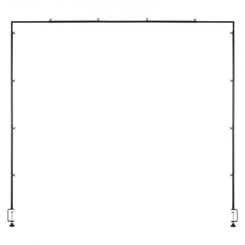 Koduva Ant stalo montuojamas strypo stovas VEVOR su spaustukais, metalinis, juodas, reguliuojamas 33-107 cm / 71-249 cm