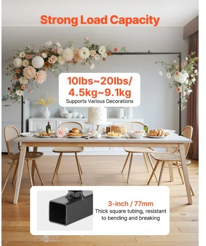 Koduva Ant stalo montuojamas strypo stovas VEVOR su spaustukais, metalinis, juodas, reguliuojamas 33-107 cm / 71-249 cm