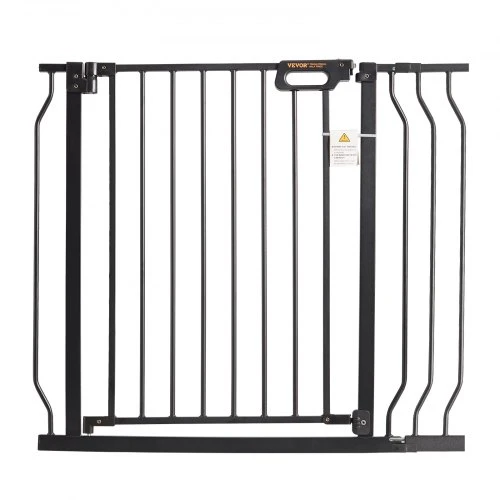 Koduva Apsauginiai varteliai VEVOR B3312, juodi, 75-99 x 76 cm