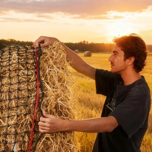 VEVOR Apvalių šieno ritinių tinklas, PE, 1,5 x 1,5 x 1,5 m, 44,45 x 44,45 mm akutės