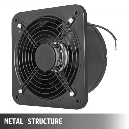 Koduva Ašinis ištraukimo ventiliatorius VEVOR YNF-250-2T, metalinis, 25 cm