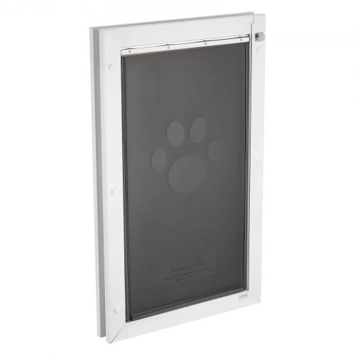 Koduva Augintinio durelės VEVOR, XL, su trimis magnetinėmis sklendėmis, baltos, 71 x 44 x 8 cm