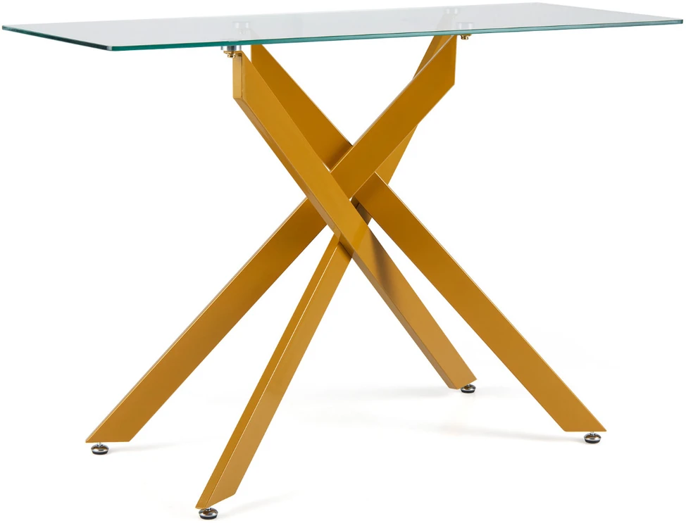 Promotion Auksinis stiklo konsolinis stalas 115x45x78 cm