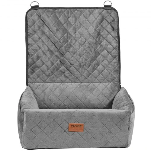 VEVOR Automobilinė kėdutė šuniui, pilka, 60 x 50 x 19 cm, iki 18 kg