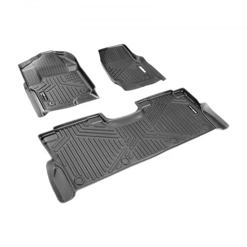 VEVOR Automobilio grindų kilimėliai Ford F250/F350/F450/F550 Super Duty Crew Cab 2017-2025, 3 vnt., juodi