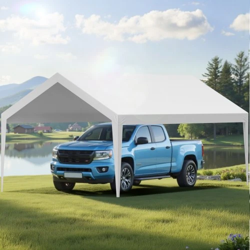 Koduva Automobilio pastogės keičiamas uždangalas VEVOR, 3,6 x 6 m, baltas