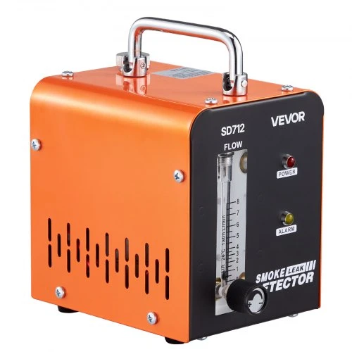 VEVOR Automobilių dūmų nuotėkio detektorius SD712, DC 12 V, juodas/oranžinis