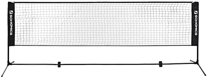 Koduva Badmintono tinklo rinkinys, 5 m, reguliuojamo aukščio, juodas, su krepšiu