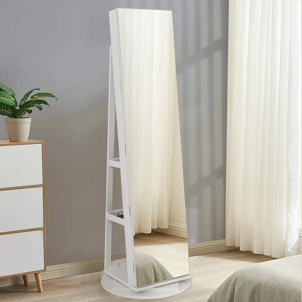Promotion Balta 161cm Sukinių Spintelė su LED Apšvietimu