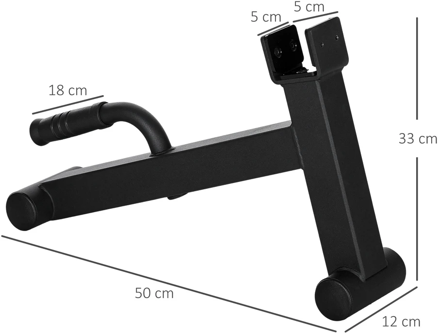 Aosom Barbell jack, juodas, 50 x 12 x 33 cm, 200 kg