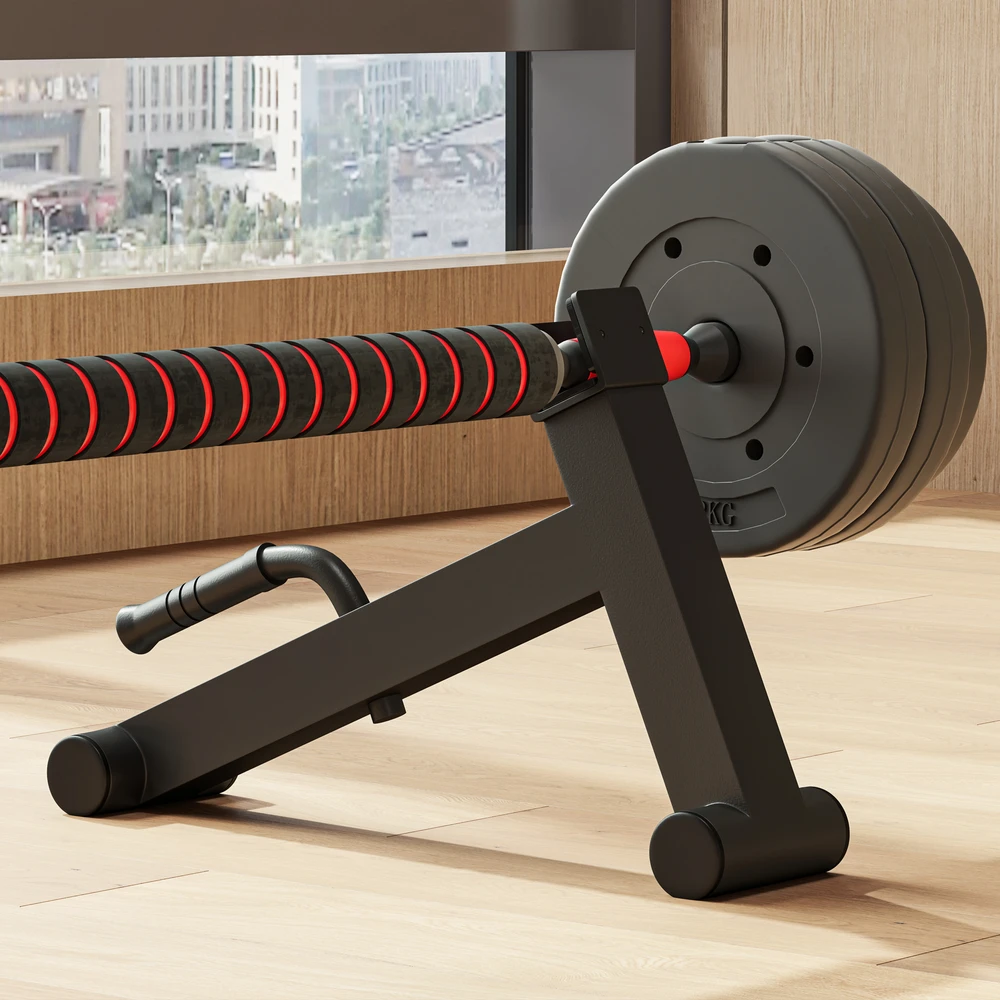 Aosom Barbell jack, juodas, 50 x 12 x 33 cm, 200 kg