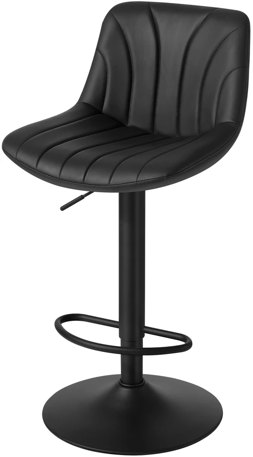 Koduva Baro kėdžių komplektas, 2 vnt., reguliuojamas aukštis 88–108 cm, juodos
